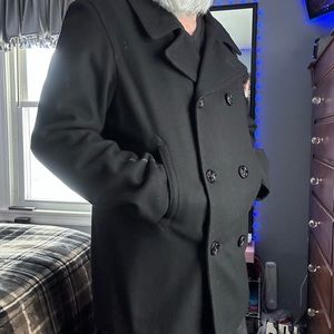 Men’s XL Old Navy Peacoat, Dark Gray, Great Condition, Hardly Ever Worn